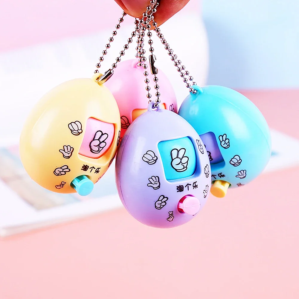 1pcs Guessing Egg Toy 5.5*4cm Fair Duel Machine Suitable for Parent-child Friends Party Gift Game Key Chain Pendant Gashapon Toy