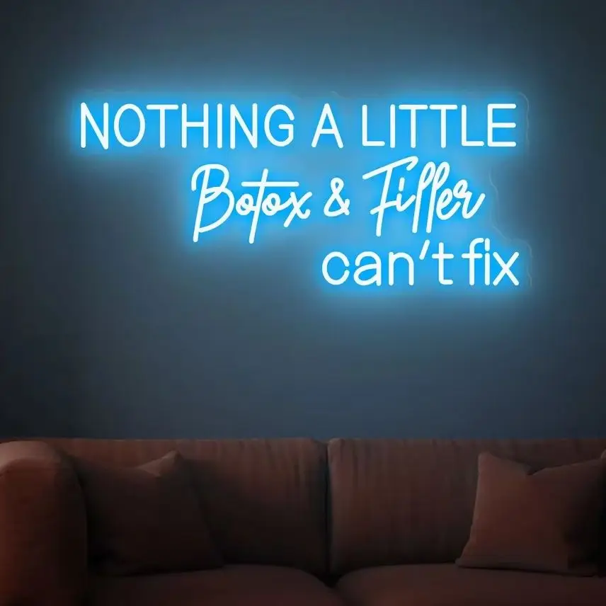 

Nothing a little Botox Filler Led Neon Light Signs Botox Art Neon Sign for Medspa Décor Injector Spa Studio Decoration