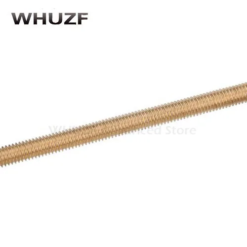 Thread Rod M10*250 M12x250 M14*250 M16x250 M18*250 M20x250 length 250mm Long Copper Metric Bolt Full Thread Shaft Rod Bar Stud