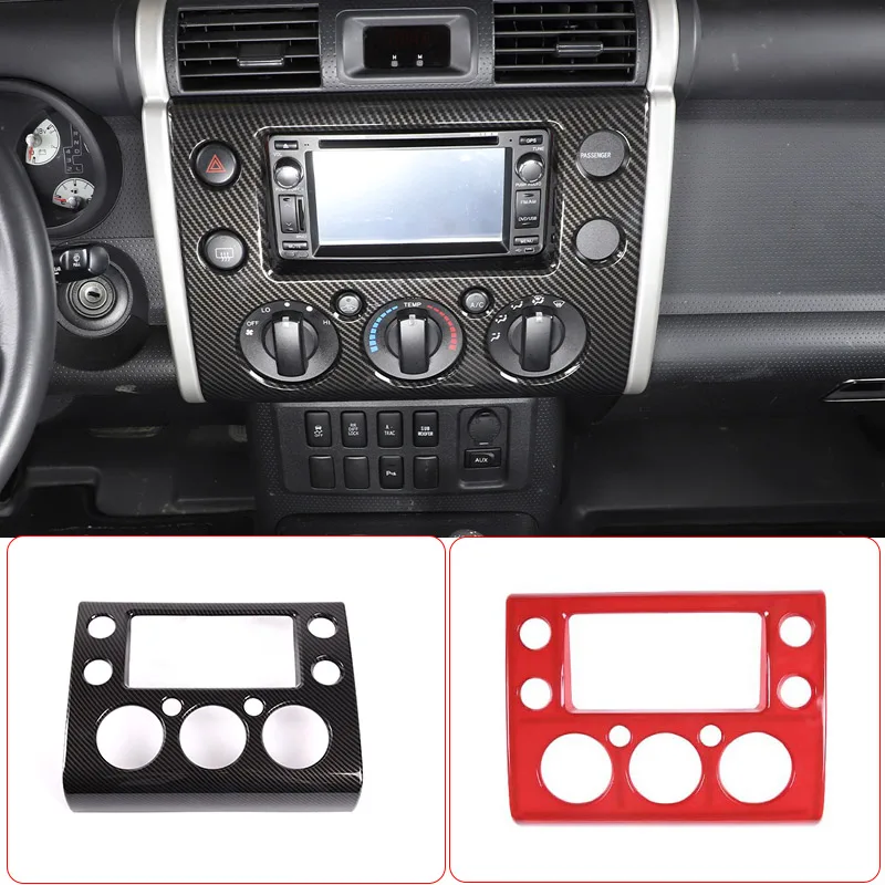 

ABS Car Central Control Navigation Decorative Panel Frame Sticker For Toyota FJ Cruiser 2007-21 Car Interior Accessories