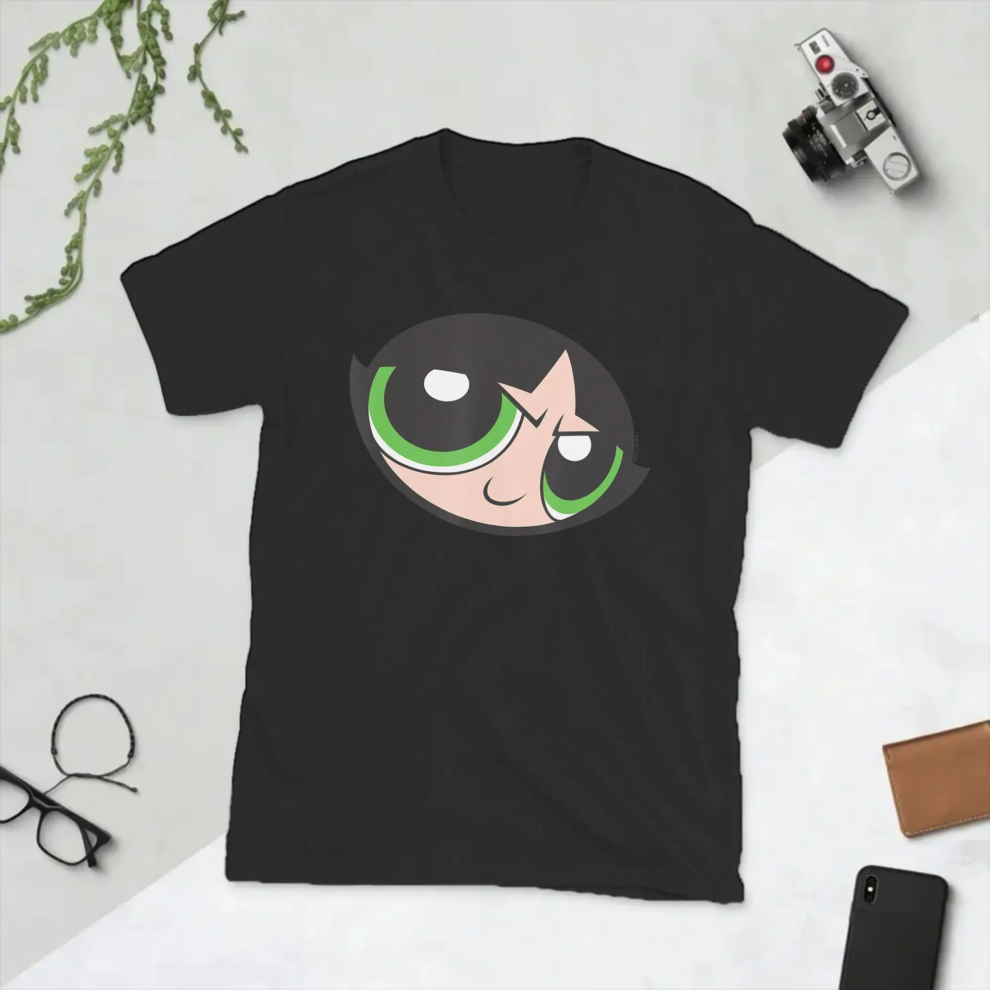 P-PowerPuffs Cartoon Three Girls T-Shirt for Men  Funny 100% Cotton Tees Crew Neck Short Sleeve T Shirts New Arrival Tops