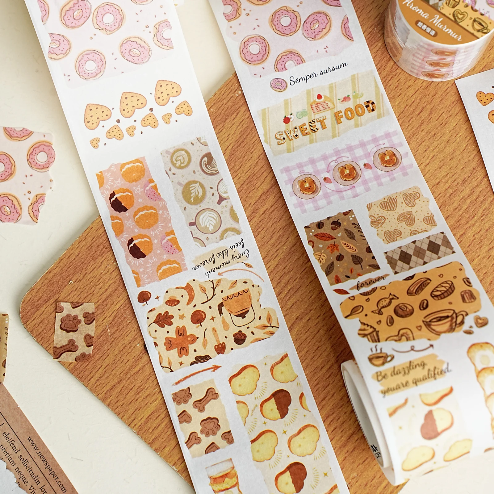 50mm * 2m Fabric Inspiration Poetry Series Ins Fabric Flower Fragments Die Cut Washi Tape DIY Scrapbook Journal Aesthetic Tape