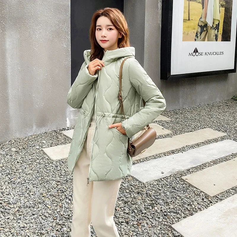 

2023 New Down Cotton Jacket Temperament Versatile Loose Women's Coat Fashion Elegant Casual Large Size Female Outerwear 3XL
