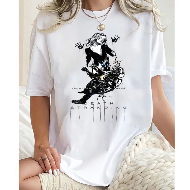 

Camisetas Death Stranding Game футболки Sam Porter Bridges Fragile повседневная Лидер продаж хлопковая футболка с короткими рукавами Camisa Y2k мужская одежда