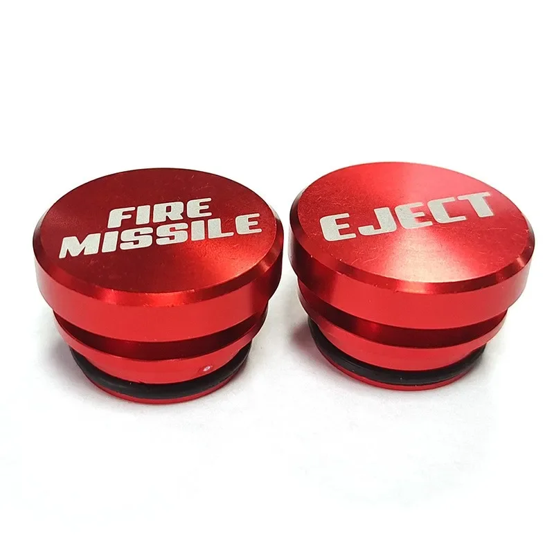 Car Cigarette Lighter Decoration Billet Aluminum Cover Fire Missile Eject Style Waterproof Dust Proof Universal Plug