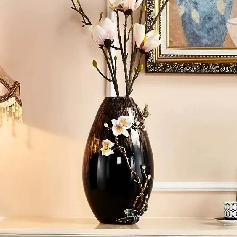 

21 Large Orchid Love Vase, Creative Art Flower Arrangement, Glass Vase Niche, Decorative Ornament