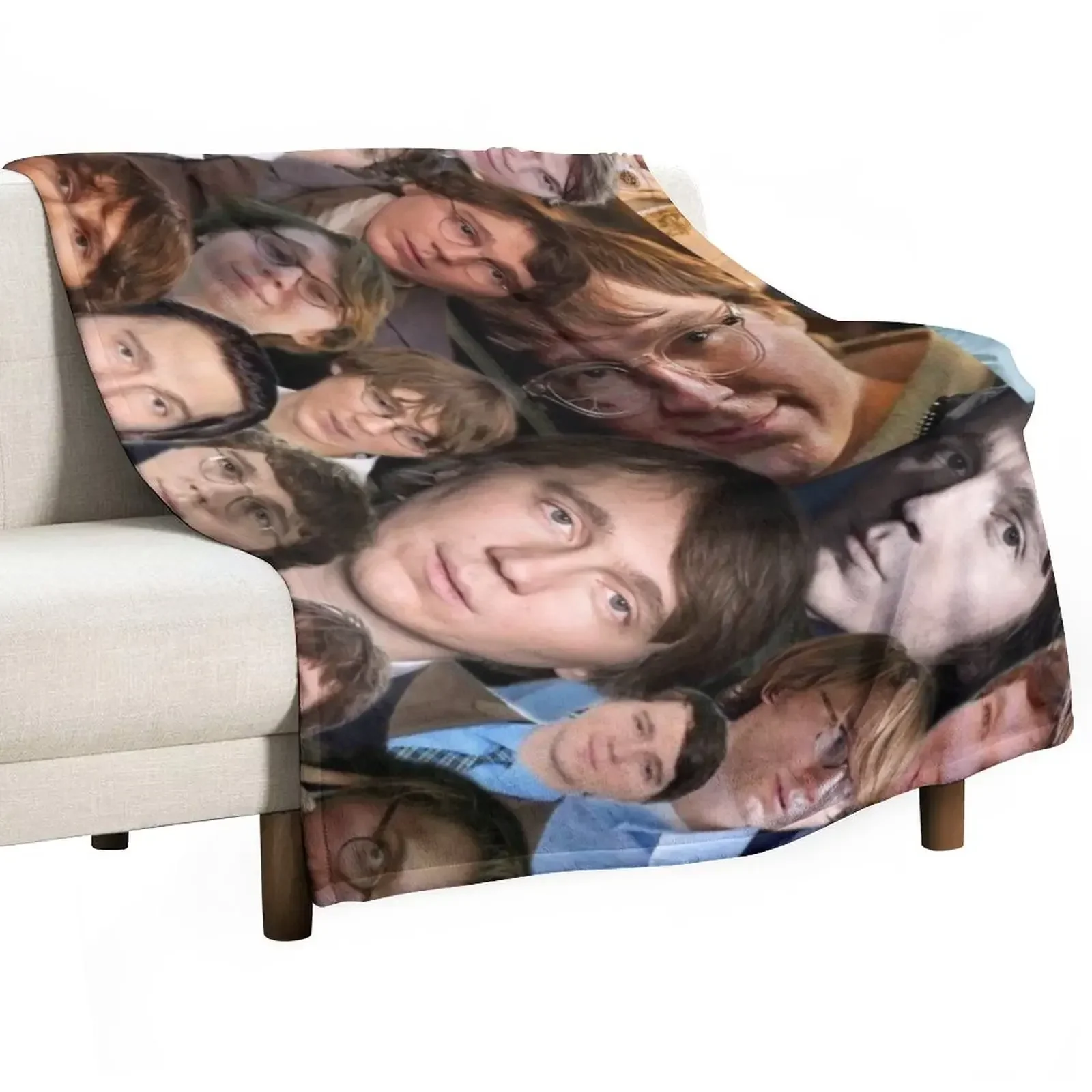 

paul dano - I love paul dano photo collage Throw Blanket blankets and throws Soft Plaid Sofa Throw Blankets