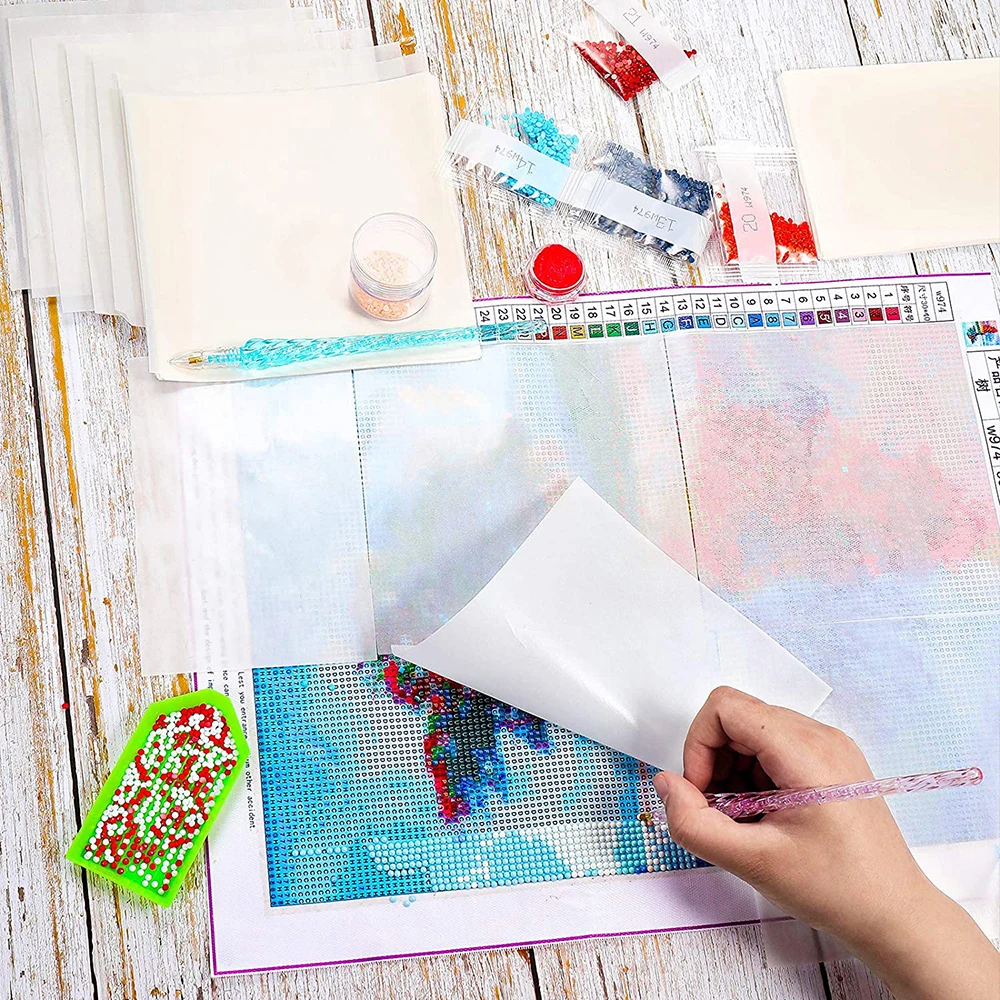 5D DIY Diamond Painting Tool Accessories Release Paper Double-Sided Non-Stick Cover Replacement Anti-Dirt And Paper Cutter