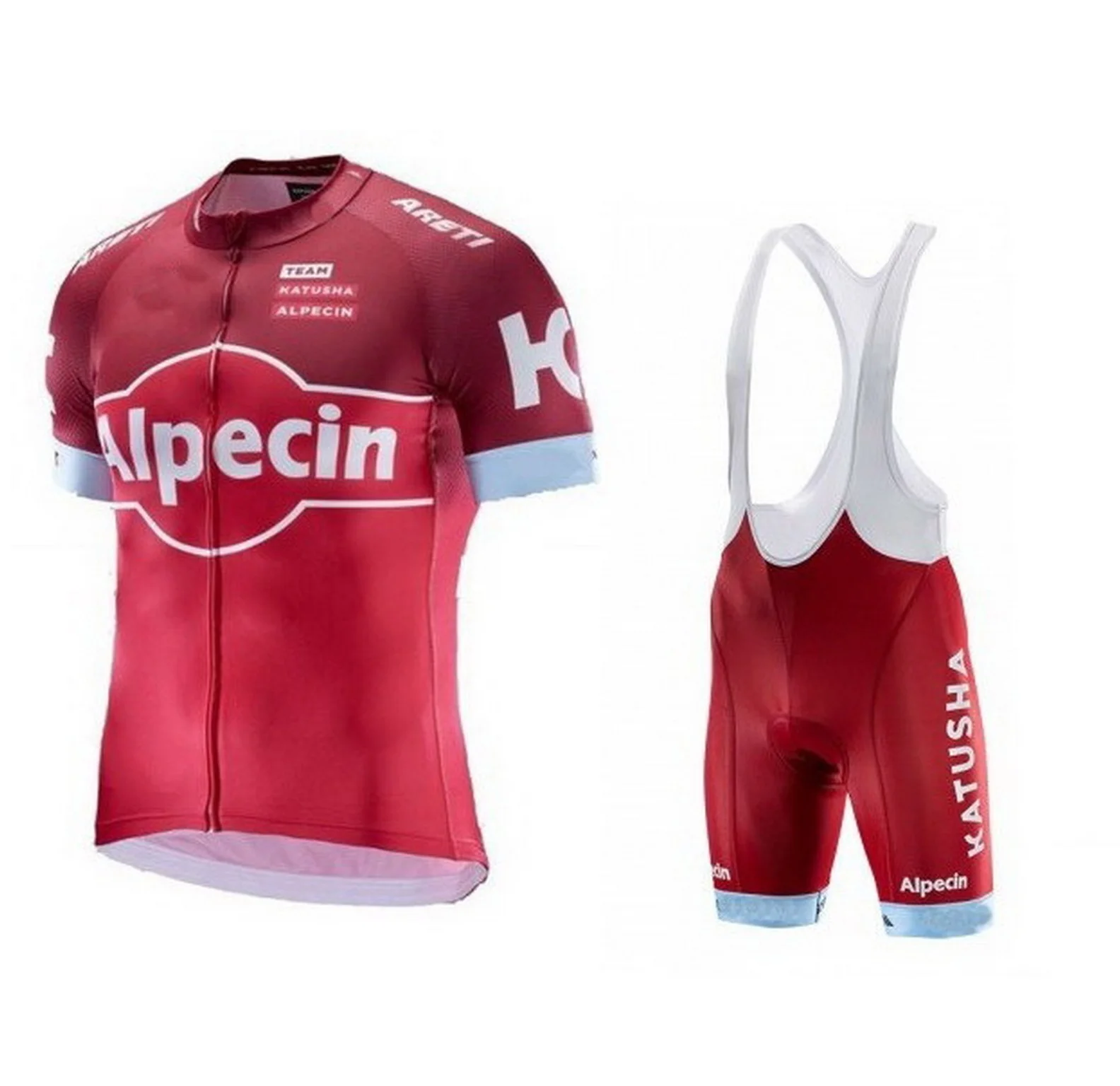LASER CUT 2017 KATUSHA Alpecin TEAM Red SHORT SLEEVE CYCLING JERSEY SUMMER CYCLING WEAR ROPA CICLISMO+BIB SHORTS