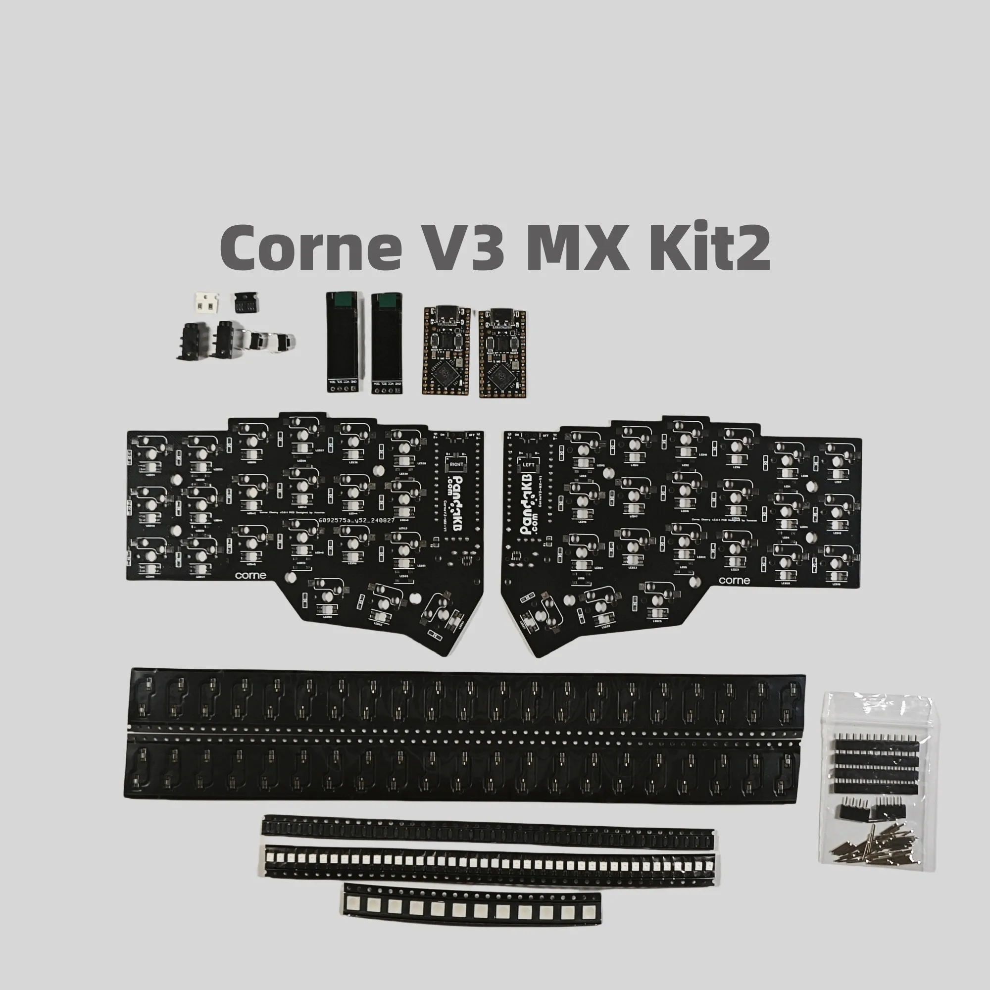 

Corne V3 Split Keyboard PCB Board Parts Customized DIY Wired Wireless Corne PCB Not Prebuild Customers Assemble All The Parts