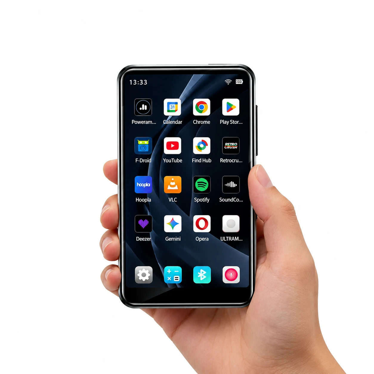 Famue BF12 Premium 4-calowy odtwarzacz MP3 z systemem Android 10, 4 GB RAM, 32 GB ROM z możliwością rozszerzenia do 1 TB, zintegrowane Wi-Fi, Spotify, Apple Music, Pandora