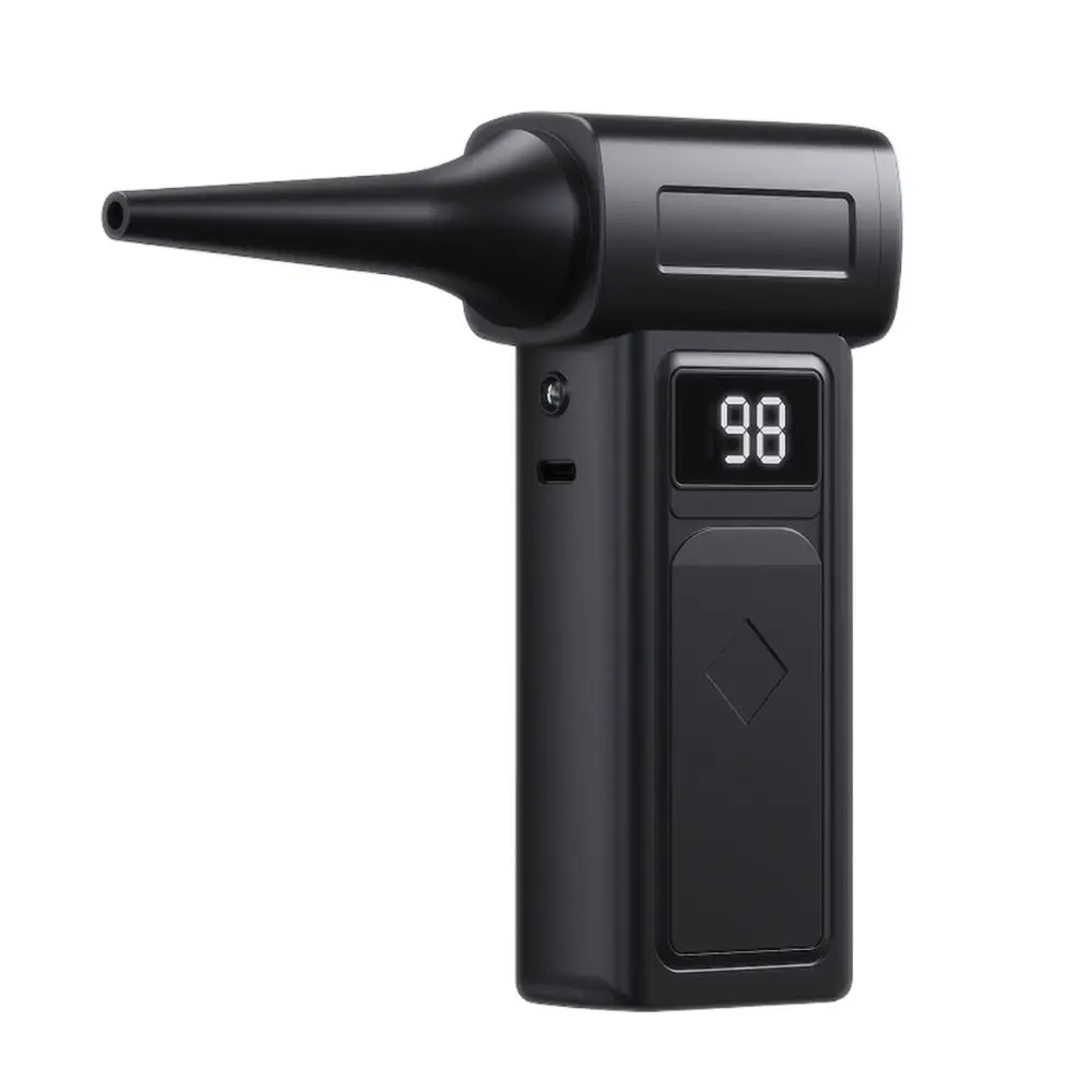 130000 RPM Handheld Turbo Violent Fan Digital Display Illumination Mini Electric Air Blower High-Speed Rechargeable