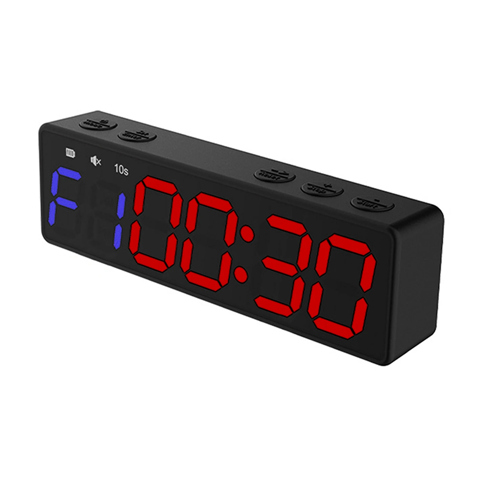 Temporizador de gimnasio Mini temporizador de gimnasio cronómetro recargable reloj de cuenta regresiva/arriba portátil con parte trasera magnética para entrenamiento físico de gimnasio en casa