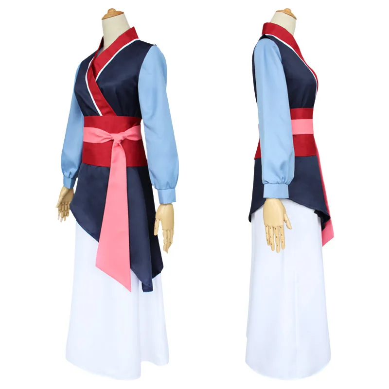 Halloween women Girl Hua Mulan Cosplay Costume Party Fancy Dress Hanfu Costume