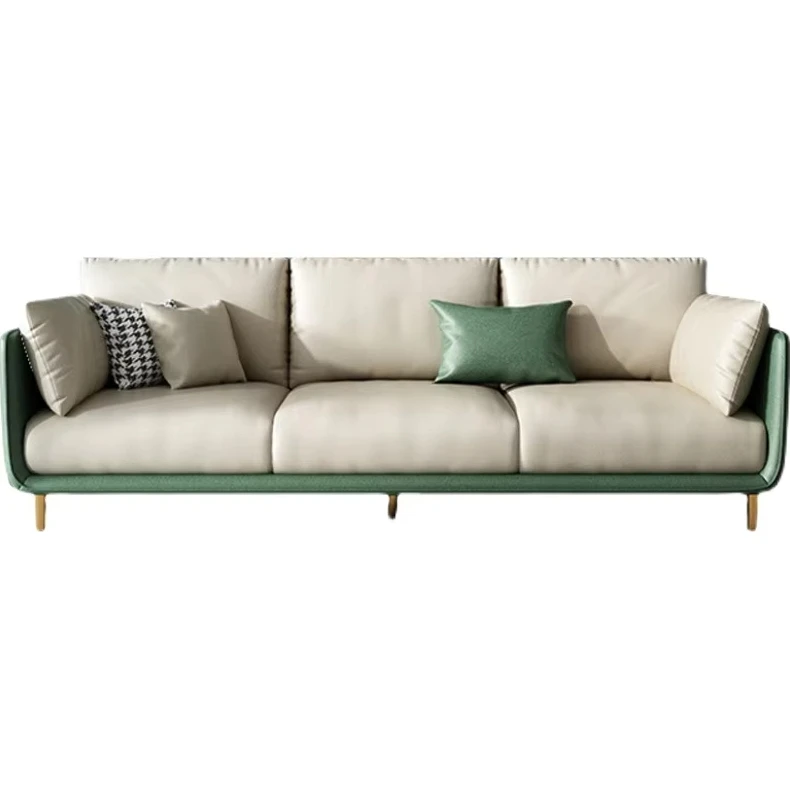 &Modern Cloth Sofa Recliner Set Washable Kids Three-Seat Cloud for Indoor Loveseat Living Room Furniture