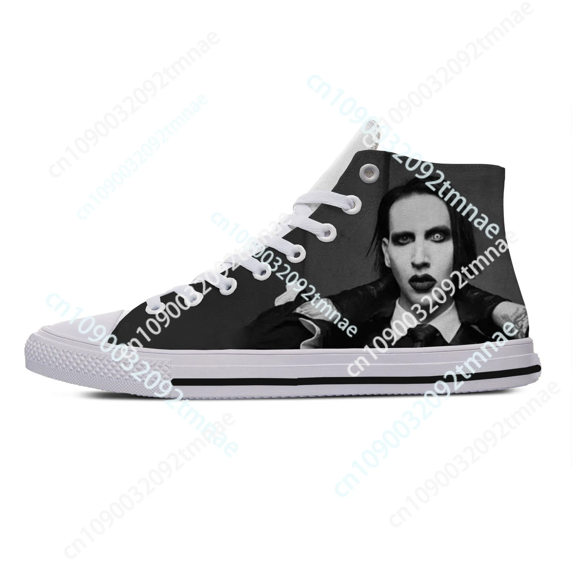 

Hot Cool Fashion Latest Summer Rock and Roll Sneakers Casual Shoes Men Women Marilyn Manson Classic Custom Board Shoes