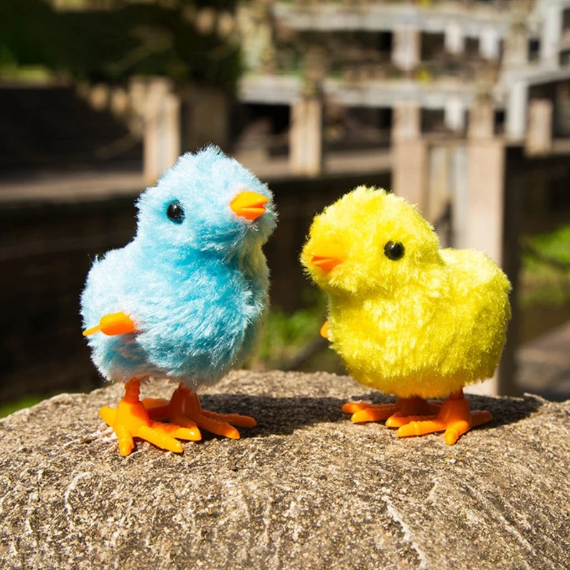 Divertido juguete cuerda para saltar, pollo saltador, mecanismo relojería, regalo para niños, juego mental, saltar pollo,