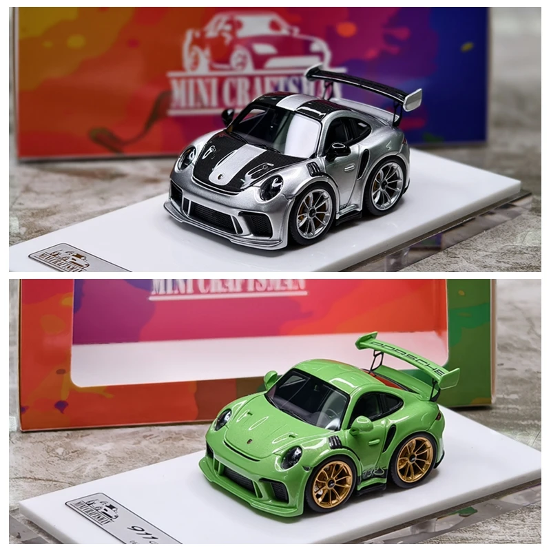 MiniCrafisman x YM 1:64 PCH 992 GT3 rs Egg Car Q Car Resin car model Classic toy gift pieces