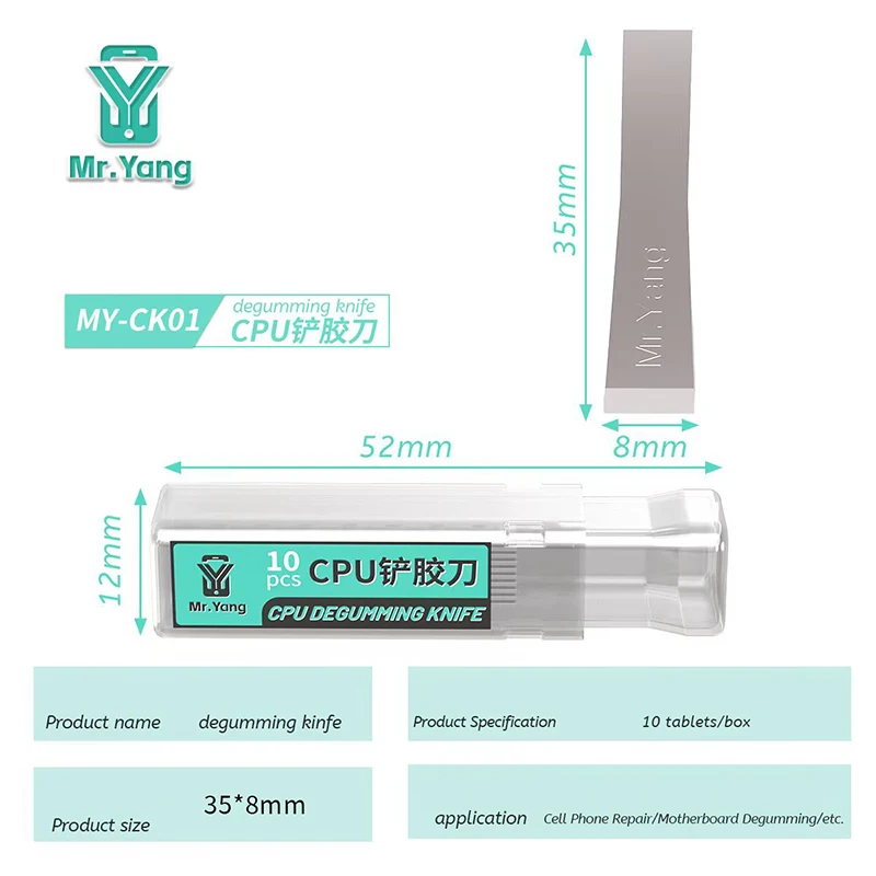 YCS Mr Yang MY-CK01 10PCS/BOX CPU Degumming Knife 6