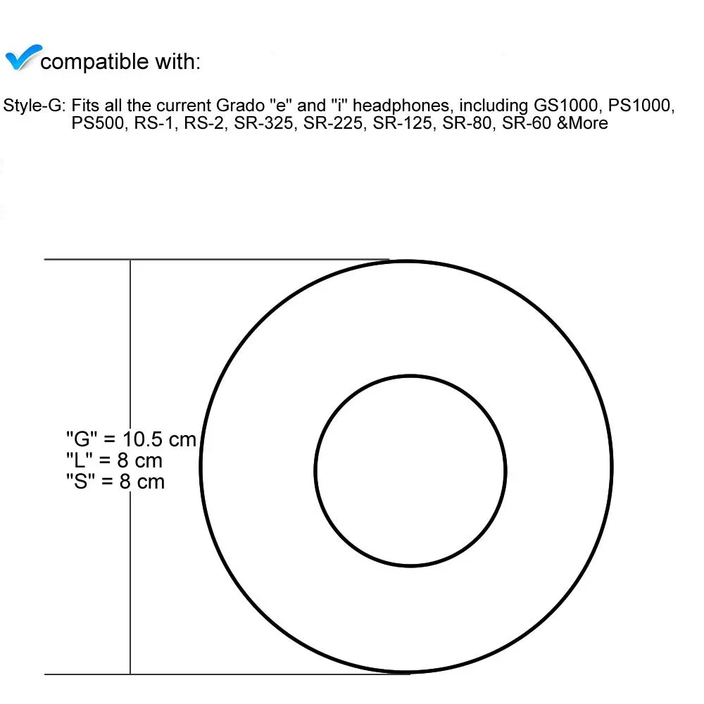 Espuma almofadas para fones de ouvido, almofada earmuff, para rs2 grado, rs1, gs1000, sr325, ps500, ps1000, sr325i, esponja para fones de ouvido