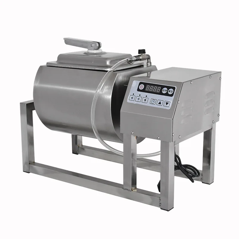 Vacuum Tumbler Marinator 20L Stainless Steel Meat Tenderizer Commercial Drum Poultry Food Mixer Electric Marinating Processor