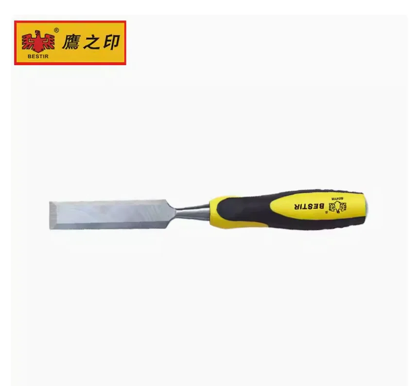 BESTIR tool european Yellow black handle woodworking grooving chisel Carving and chiseling Wooden carving knife flat spade