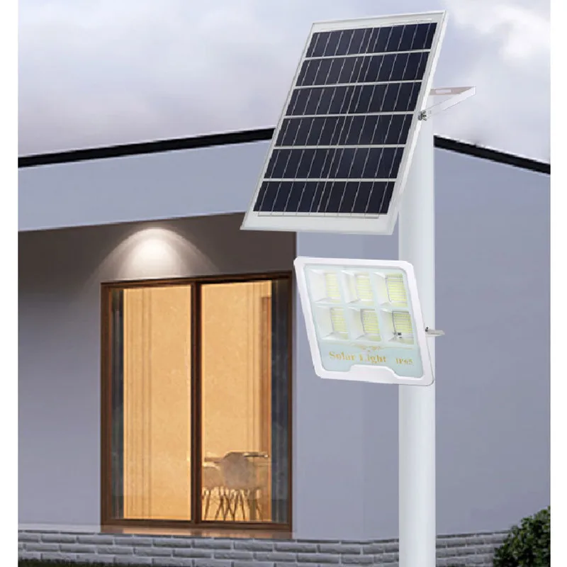 New Solar Flood Light Garden Lawn Induction Led High Power Split 100W 200W Outdoor Spotlights