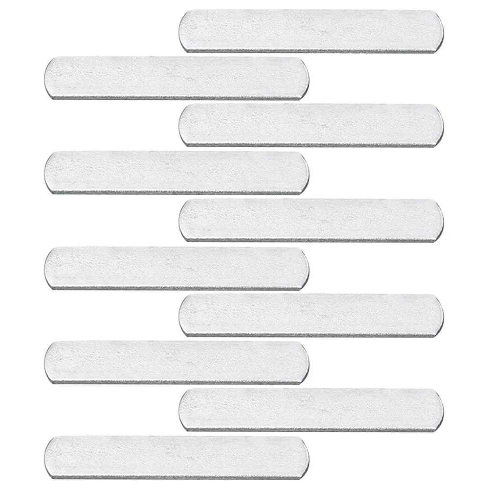 

10 Pcs Mens Vests Fitness Weight Accessory Weighted Steel Plates Weights Exercise Equipment Silver Strip Women's