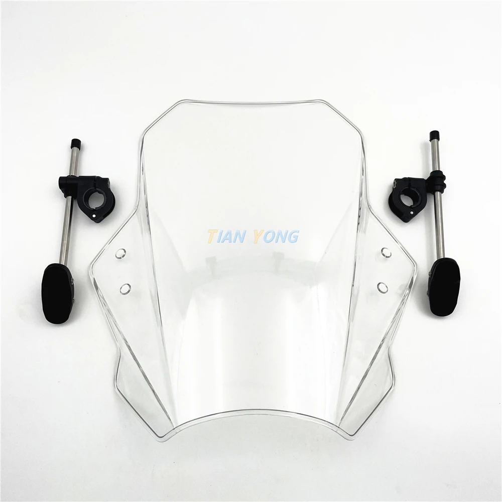 Windscreen Up&Down Adjustable Universal Windshield Spoiler Extension Deflector For Suzuki TU 250X TU250X VANVAN 200 VANVAN200 view 4
