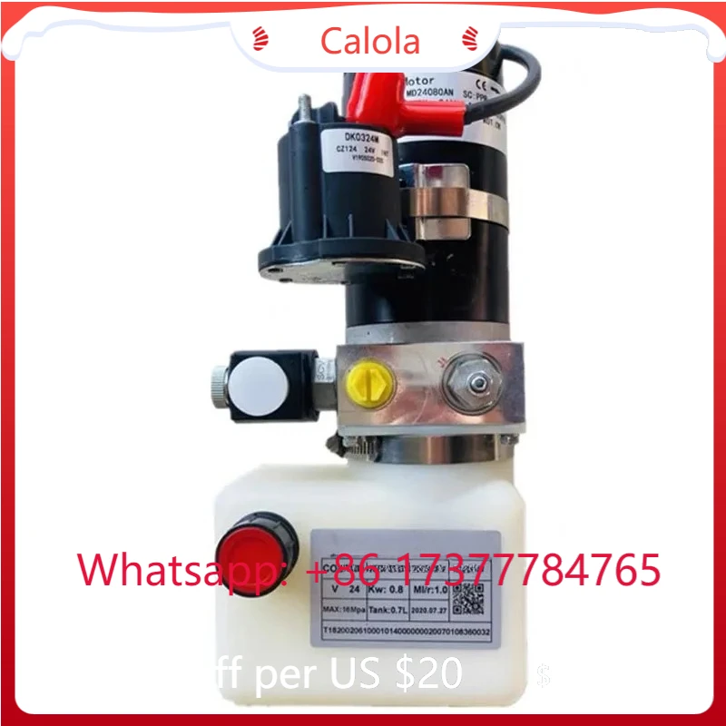 Customizable 800W 24V DC Small Hydraulic Power Unit Set for Electric Stacker Pallet Truck