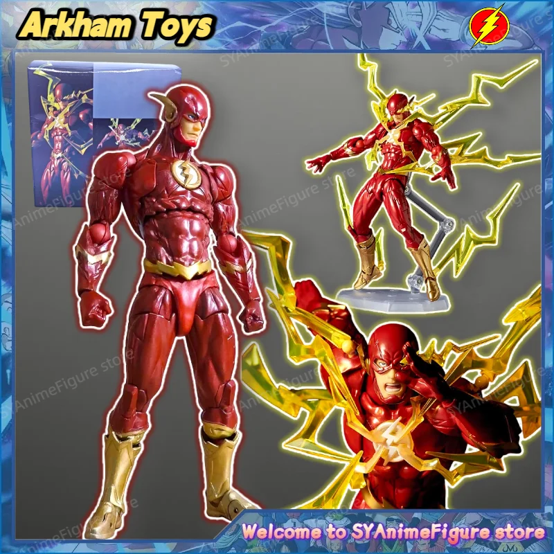 Em Estoque: Boneco de Ação Colecionável Revoltech Amazing Yamaguchi The Flash 1/12 da Arkham Toys - Presente Ideal