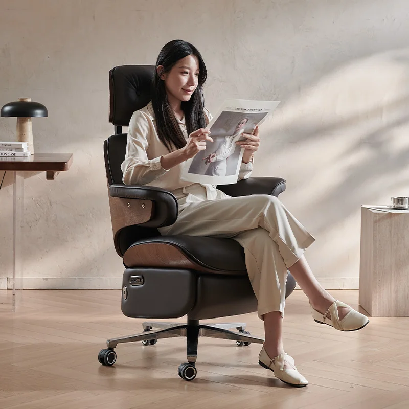 Wholesale Luxury Electric Adjustable Ergonomic Modern Conference Office Chair Leather For Hotel Use