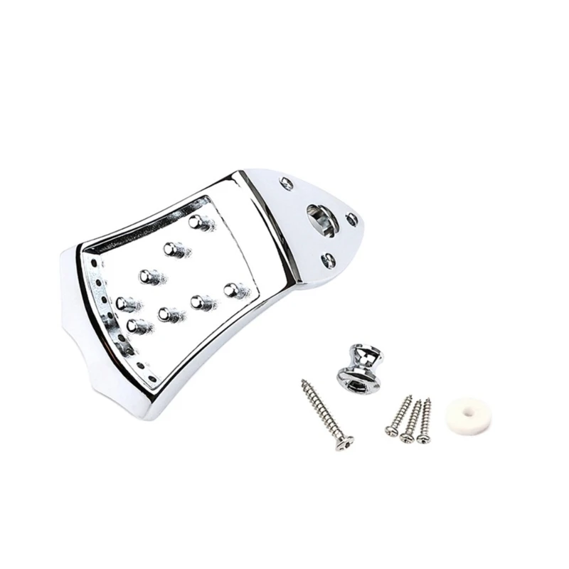 

Mandolin Tailpiece Bridge Replacement Kits with Mounting Screws for 8 String Mandolins Tailpiece Musical Instrument Part