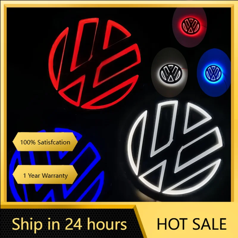 

Колпаки ступиц 11 см 5D светодиодные для Volkswagen VW лампа с логотипом передней решетки + логотип багажника применяется к CC/Golf/Passat/Jetta/Polo/Magotan au
