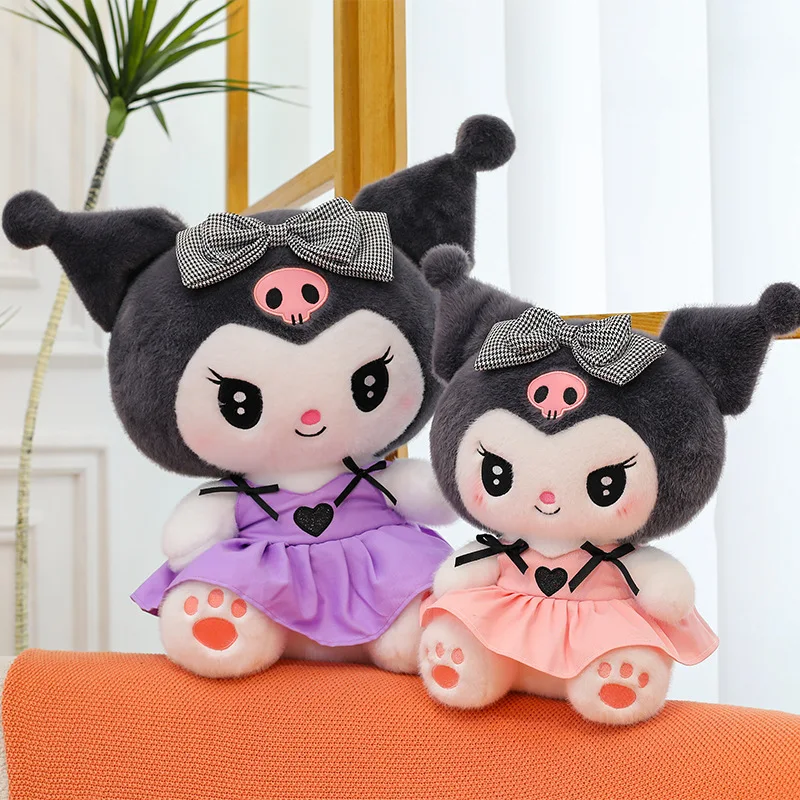 

60cm Sanrio Kuromi Plush Dolls Kawaii Pink Kuromi Soft Stuffed Animals Anime Figure Pillow Cartoon Decor Kids Toys Birthday Gift