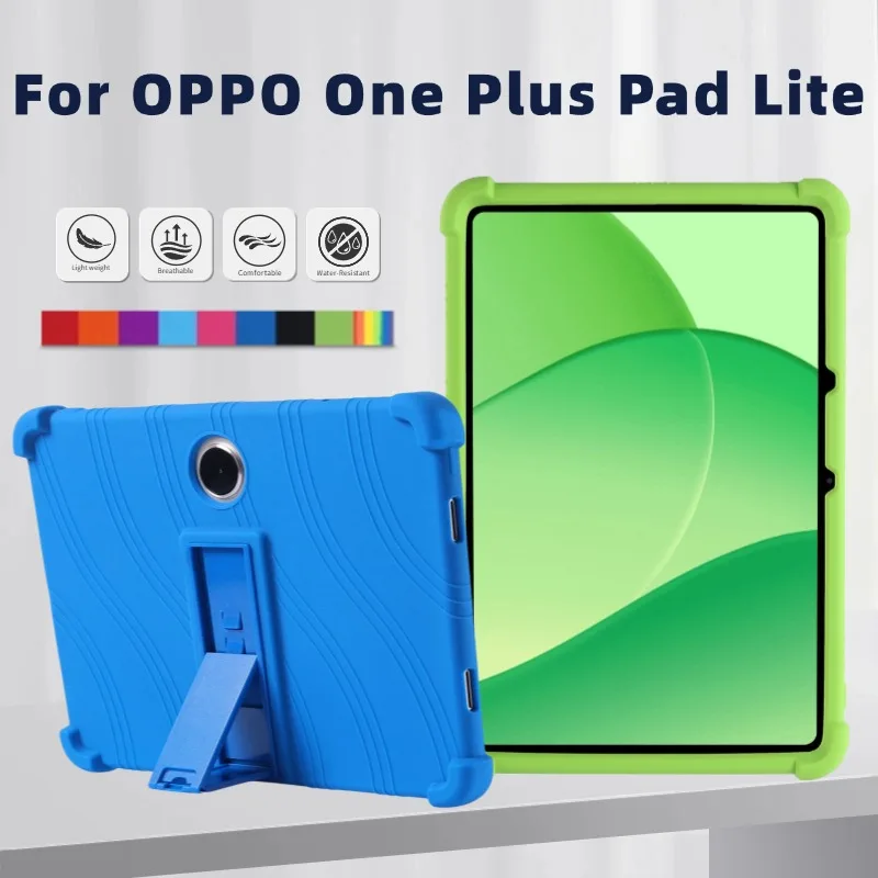 For OPPO One Plus Pad Lite 11 Inch Silicone Case, [Kids Friendly] 4 Corners Thicken Shockproof Soft Silicone Tablet Cover