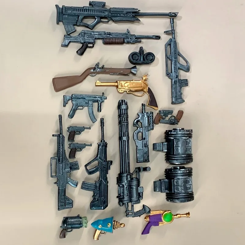 Pack Lot Gun Rifle Weapons Munitions For 6'' or  7'' Figures DC Multiverse Spawn Action Figures Deluxe Accessory Toys