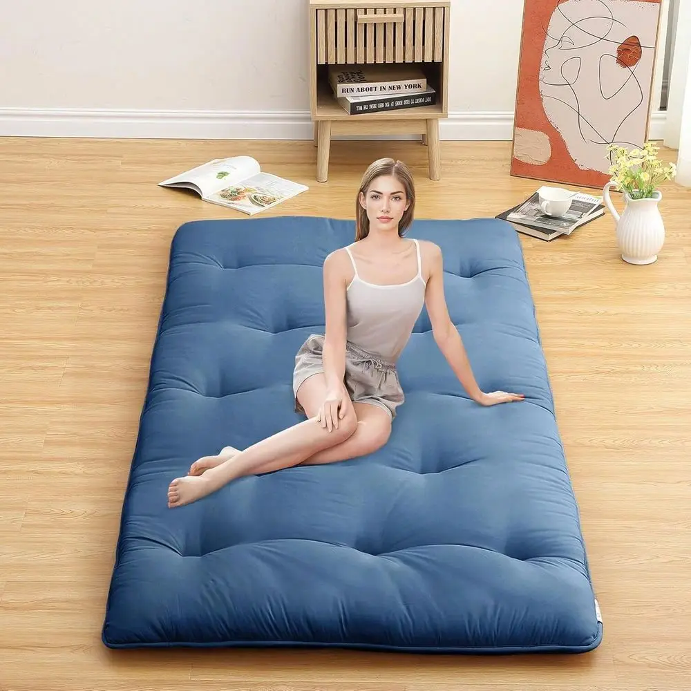 Bedroom Japanese Floor Mattress, Futon Mattress, Roll Up Mattress For Floor Tatami Mat, Sleeping Mat Camping Mattress Pad For D
