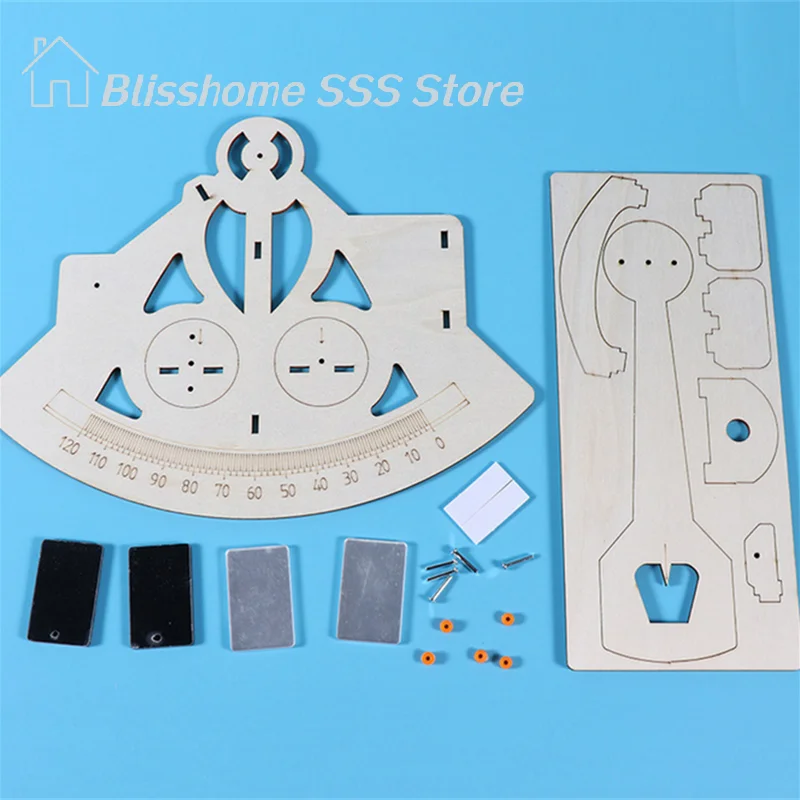 【S】DIY Nautical Science Educational Playthings Sailor Making Kit Wooden Assembly Toy Stickers Equipment Toy Educational