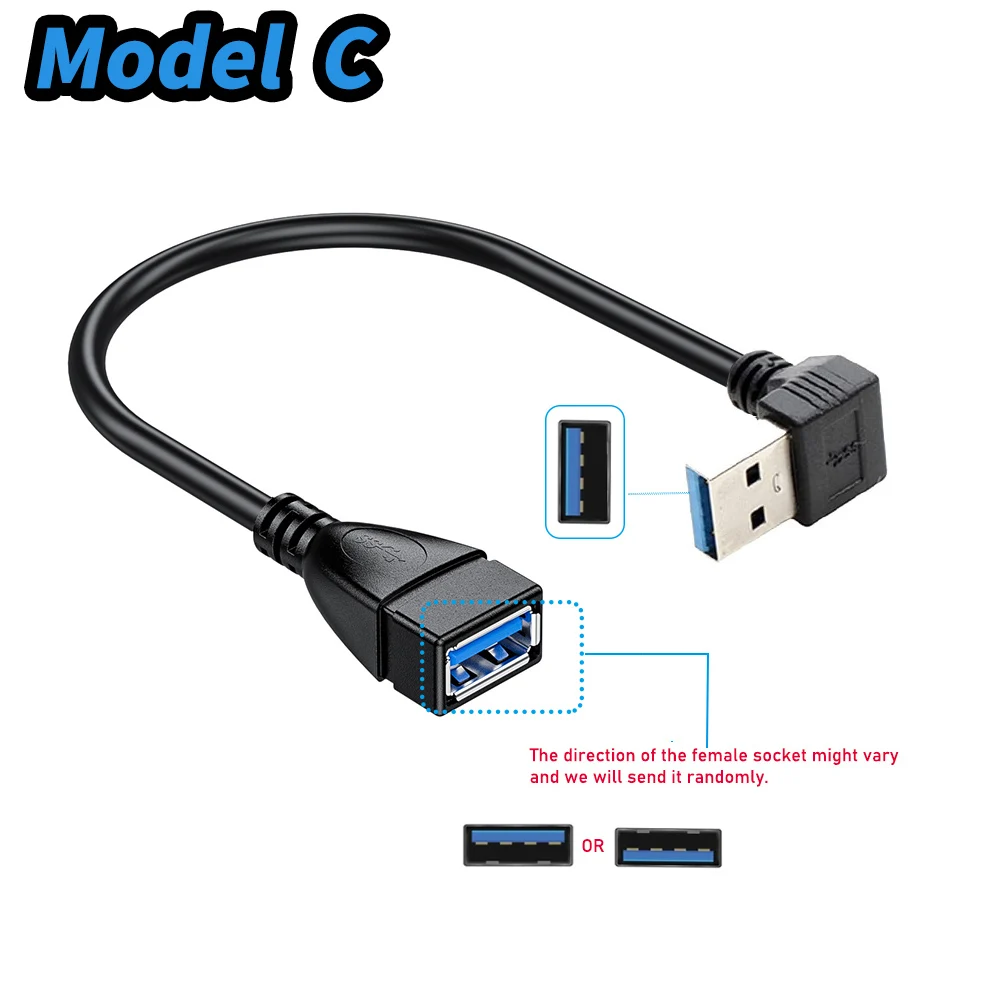 Short USB 3.0 Extension Cable USB 3.0 Male to female Cord Extension Extender USB 3.0 port protector USB 3.0 Port saver image 4