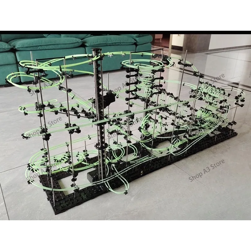 Spacerail Marble Run for Adults Kids Maze Race Track Games Level 2 Luminous Experiment Model Science Toy Electric Elevator Model