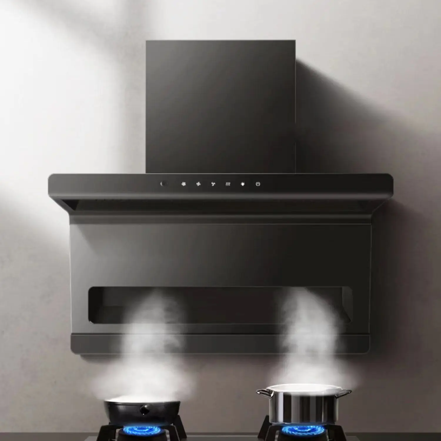 شفاط المطبخ الذكي الصيني عالي الجودة مع شاشة تعمل باللمس للمطبخ المنزلي