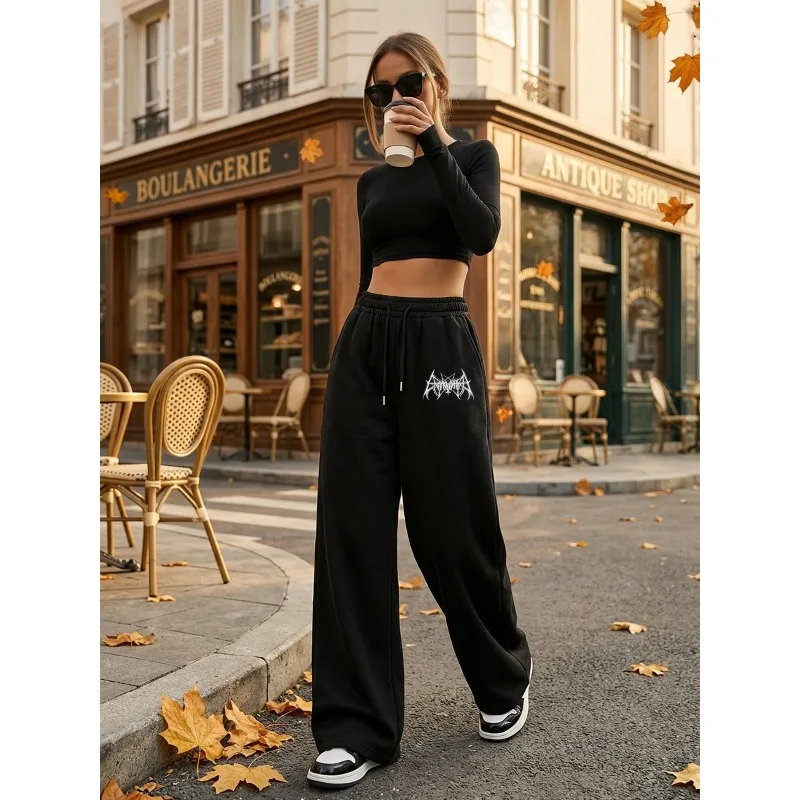 American Street Y2K Fun Print Hip-hop 