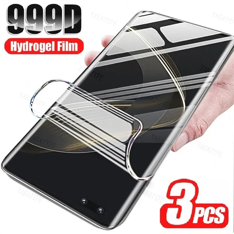 3PCS Hydrogel Film For ASUS Rog Phone 7 6D Ultimate 6 5S Pro 3 Full Cover Scree Protector For ASUS Zenfone 8 Flip 9 10 Not Glass