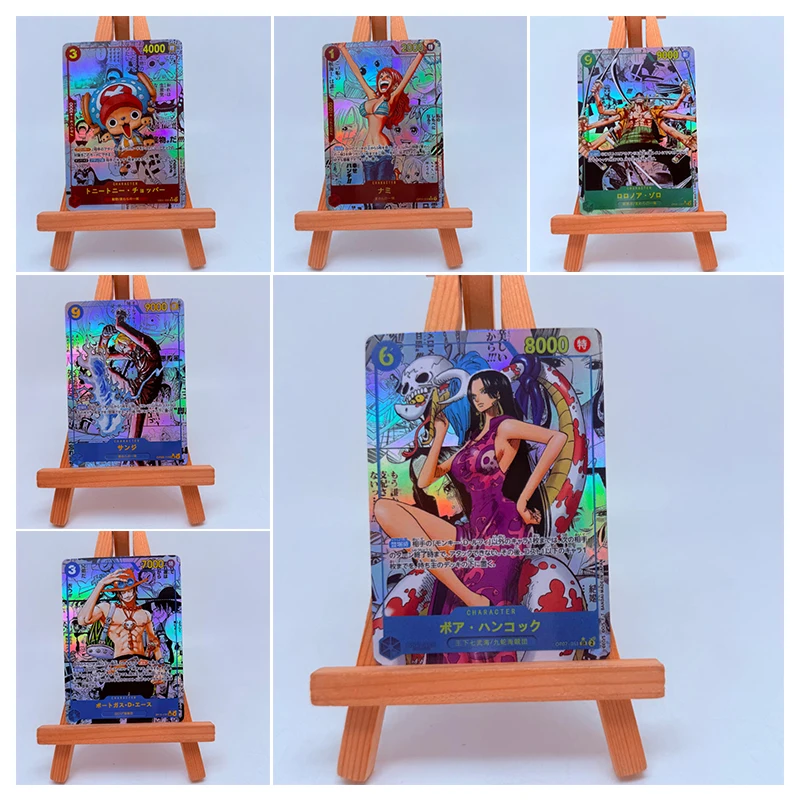 

Anime One Piece Diy Homemade Opcg Cards Boa Hancock Nami Monkey D Luffy Sanji Roronoa Zoro Portgas D Ace Sabo Collection Cards