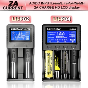 liitokala lii-pd4 lii-pd2 18650 1.2v 3.7vのバッテリー充電器NIMH 26650 21700 18350 18500 14500 AAAA LifePo4バッテリー 10ベストセールスIMR 18650バッテリー-11