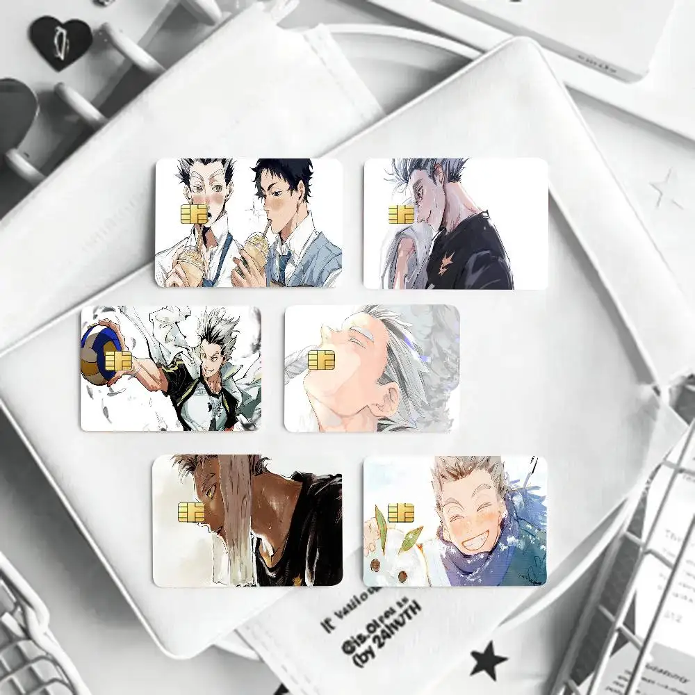 Kotaro Bokuto Anime Card Sticker Cartoon Art Credit Card Skin Anti Scratch Bank Debit Card Decal