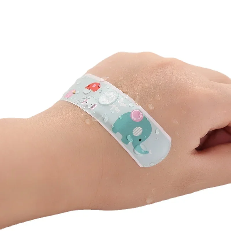 50pcs/set Cartoon Kawaii Band Aid First Aid Strips Wound Dreesing Plaster Woundplast for Children Kids Patch Adhesive Bandages