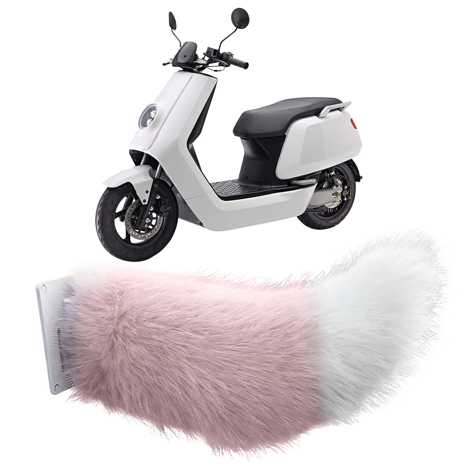 Remote Control Cute Fuzzy Wagging Moving Tail Universal Vehicle Electric Tail Easy To Install for Cars Exterior Decoration