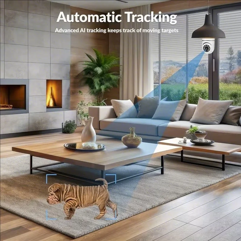 4G WiFi IP Camera E27 Bulb Cam 3MP Wireless Baby Monitor AI Tracking Security Video Surveillance Pet Cam SmartLife Indoor